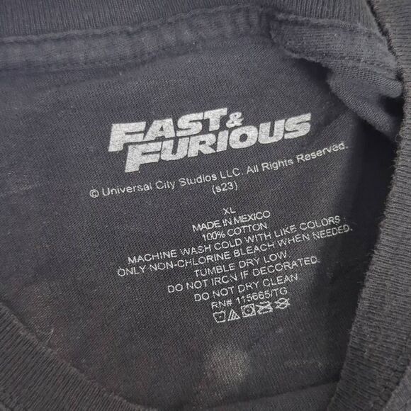 Universal Studios Fast & Furious Tokyo Drift Ride Black T-Shirt Men’s XL - Picture 5 of 6